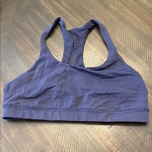 Lululemon Women's Navy Blue Sports Bra - 10